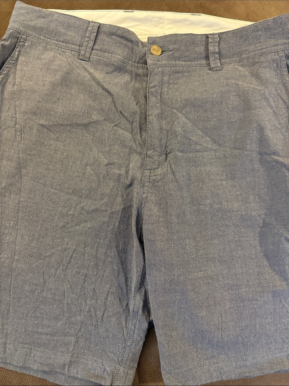 tasc  Performance Men's Chambray Shorts Blue